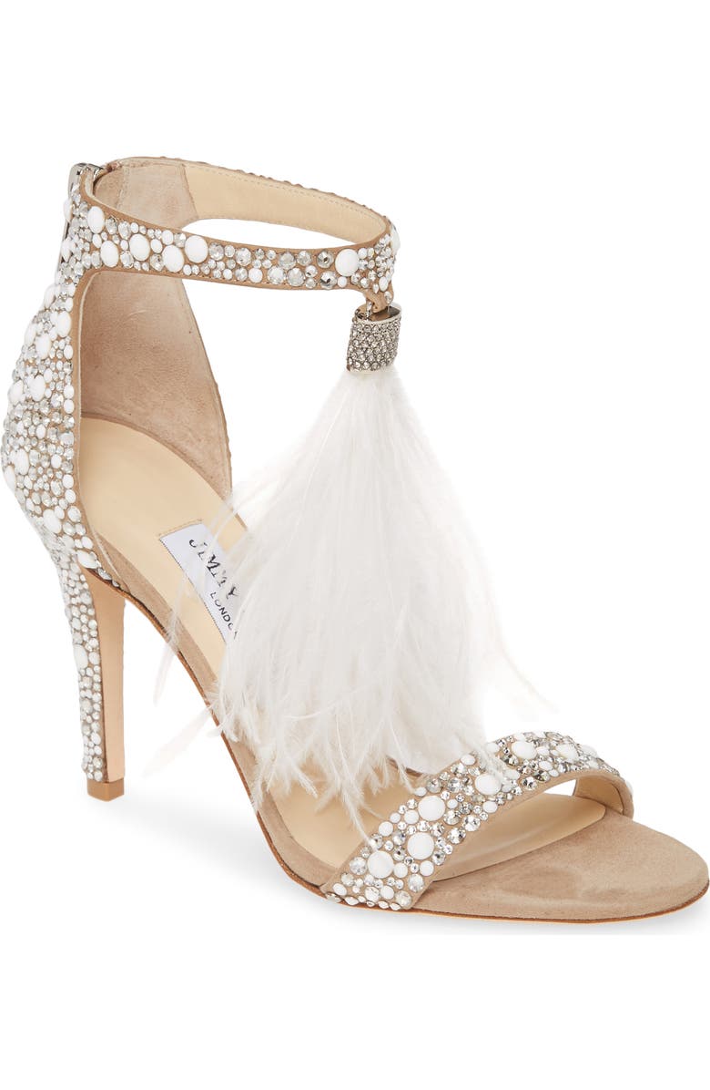 Jimmy Choo Viola Crystal Embellished Ankle Sandal, Main, color,