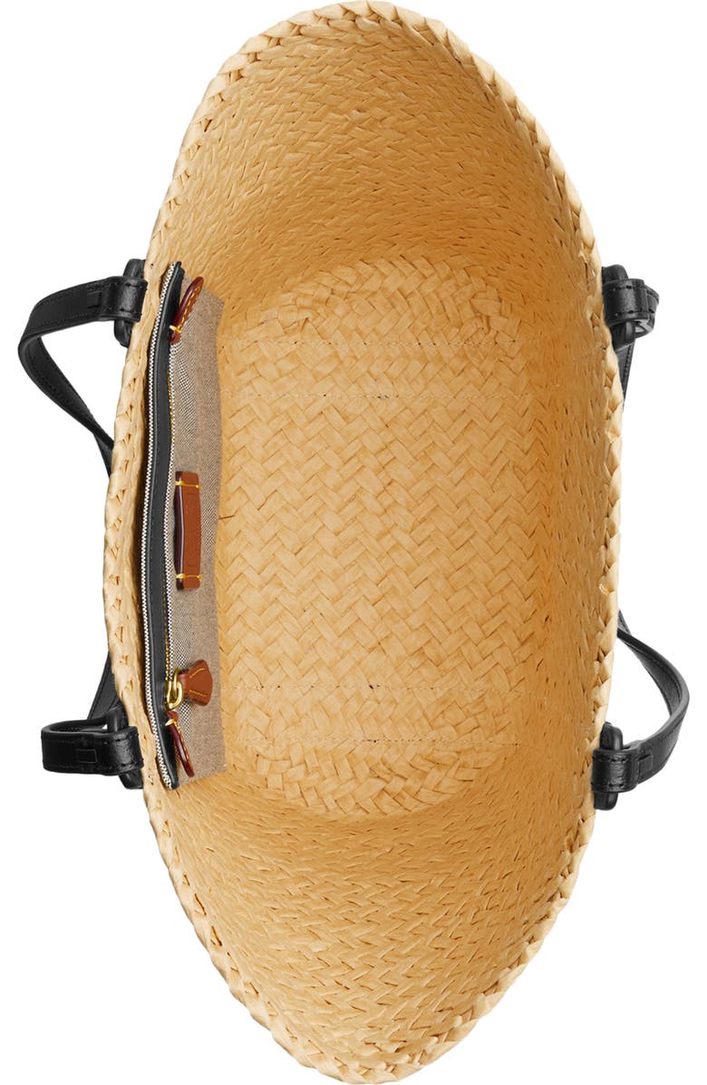 COACH Small Straw Pocket Tote, Alternate, color,