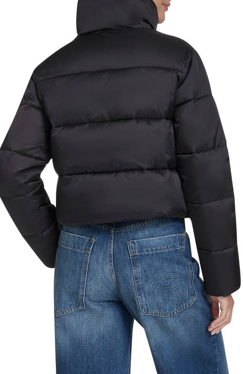 Champion Water Resistant Crop Puffer Jacket In Black