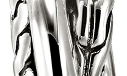 John Hardy Jh Essential Crossover Hoop Earrings In Silver