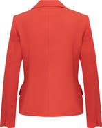 Maison Common Cool Wool Blazer With Flower Application