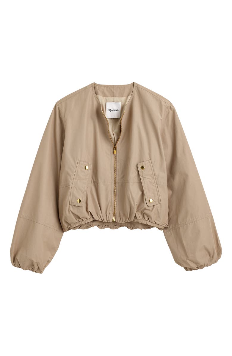 Bubble Sleeve Bomber Jacket