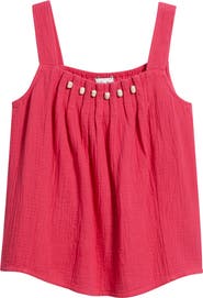 CITY BLUES Beaded Sleeveless Top