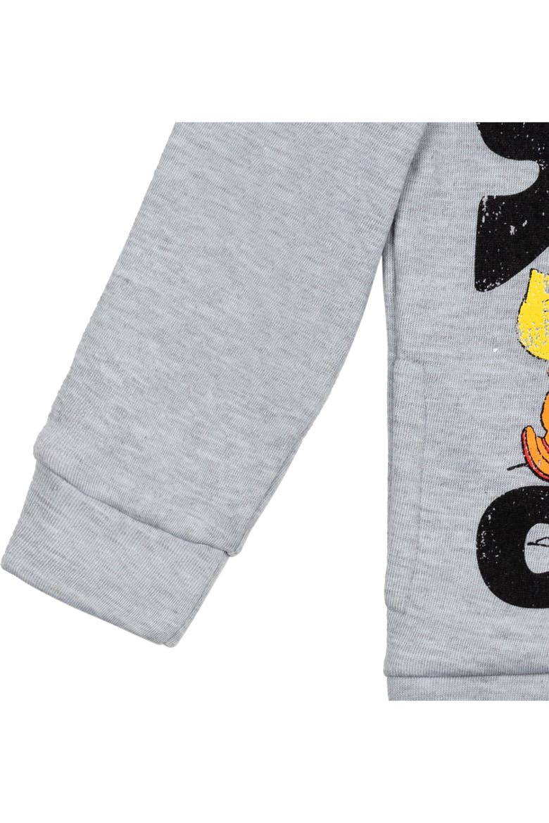 Fleece Hoodie, Alternate, color, Snoopy Heather Grey