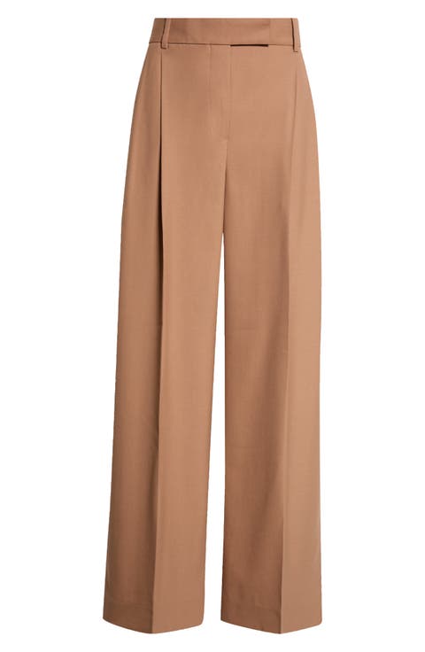 Luna Wide Leg Wool Blend Pants