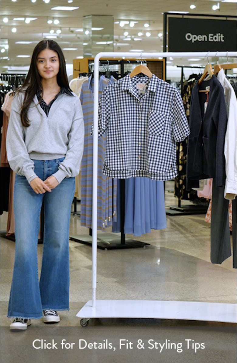 Bonnie Gingham Pima Cotton Poplin Button-Up Shirt, sales video thumbnail