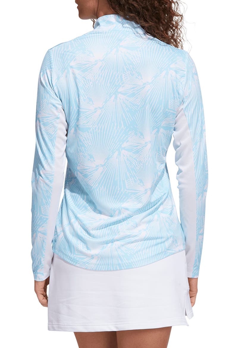 Ultimate 365 Print Long Sleeve Golf Shirt, Alternate, color, BLISS BLUE