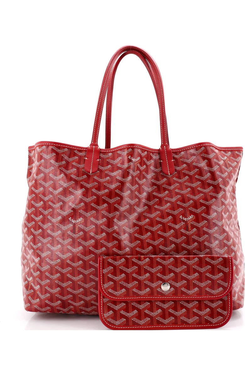 Pre-Owned Goyard Saint Louis Tote Coated Canvas PM, Alternate, color, Red