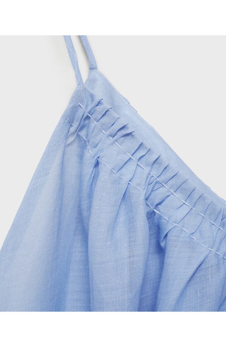 MANGO Ombré Ramie Nightgown, Alternate, color, Blue