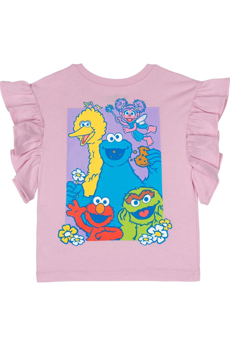 2-Piece T-Shirt and French Terry Shorts Set, Alternate, color, Sesame Pink Purple