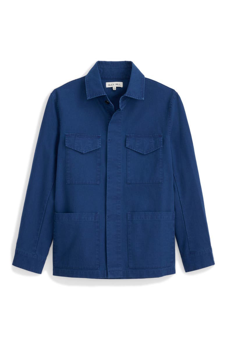 Garment Dyed Cotton Canvas Chore Jacket, Alternate, color, FRENCH NAVY