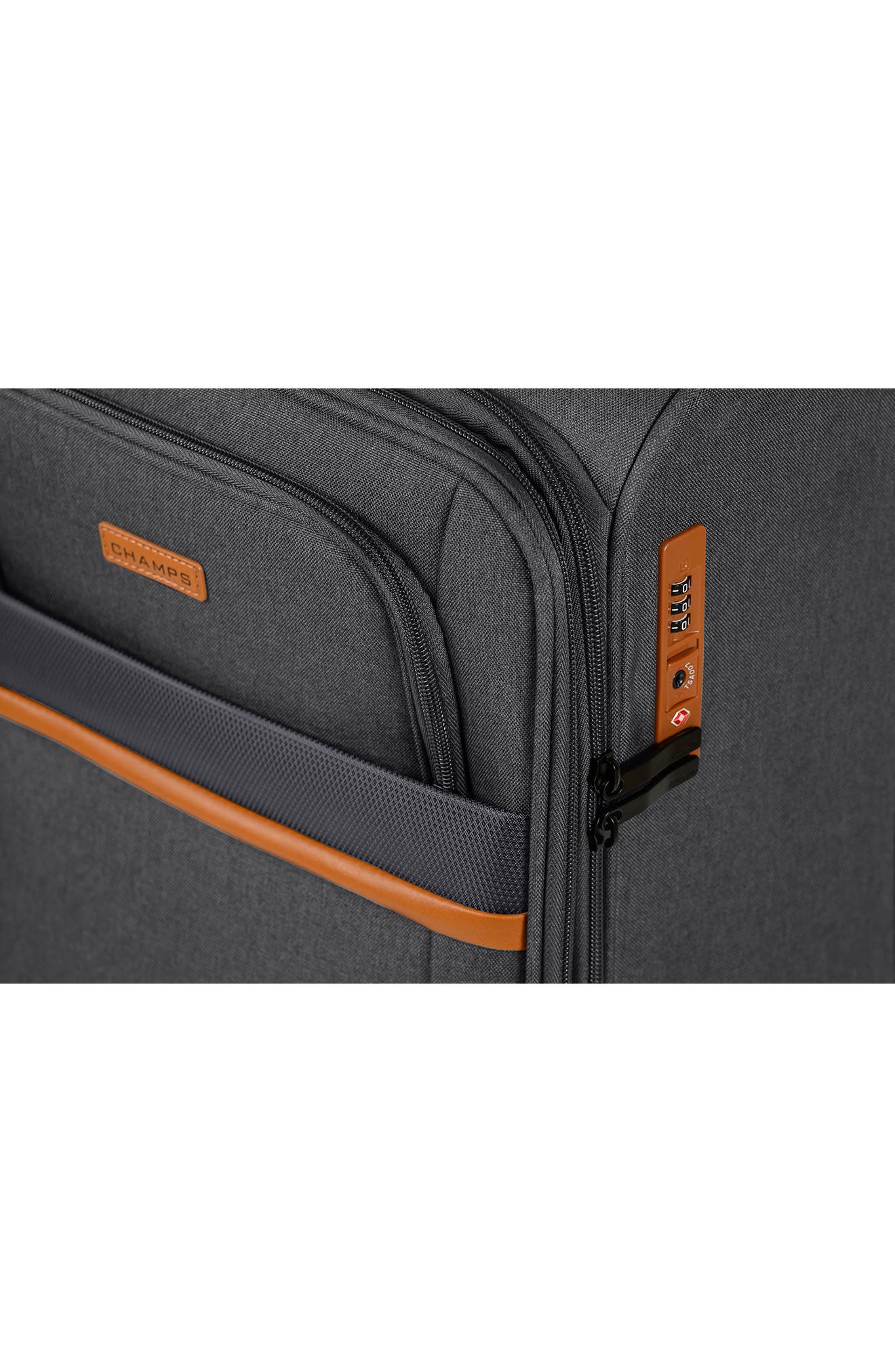 CHAMPS Classic II Collection Luggage 3-Piece Set, Alternate, color, Grey