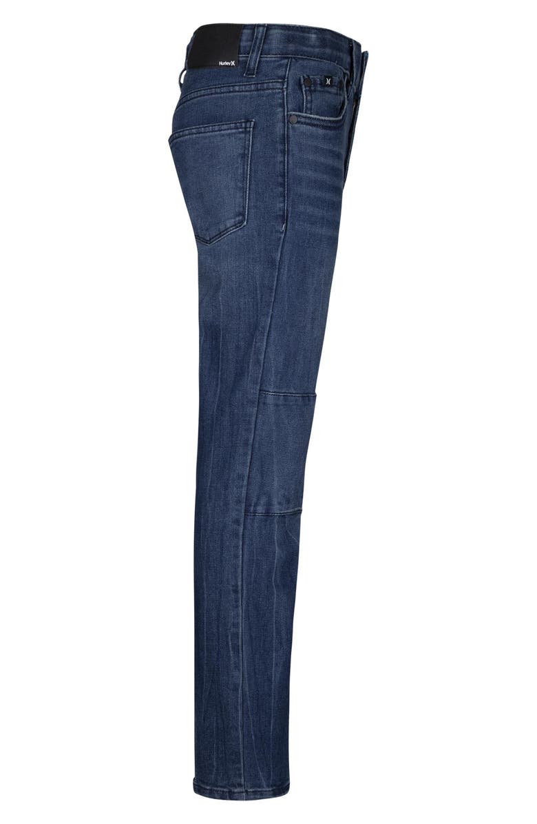 Hurley Kids' Regular Tapered 5-Pocket Denim Jeans, Alternate, color,