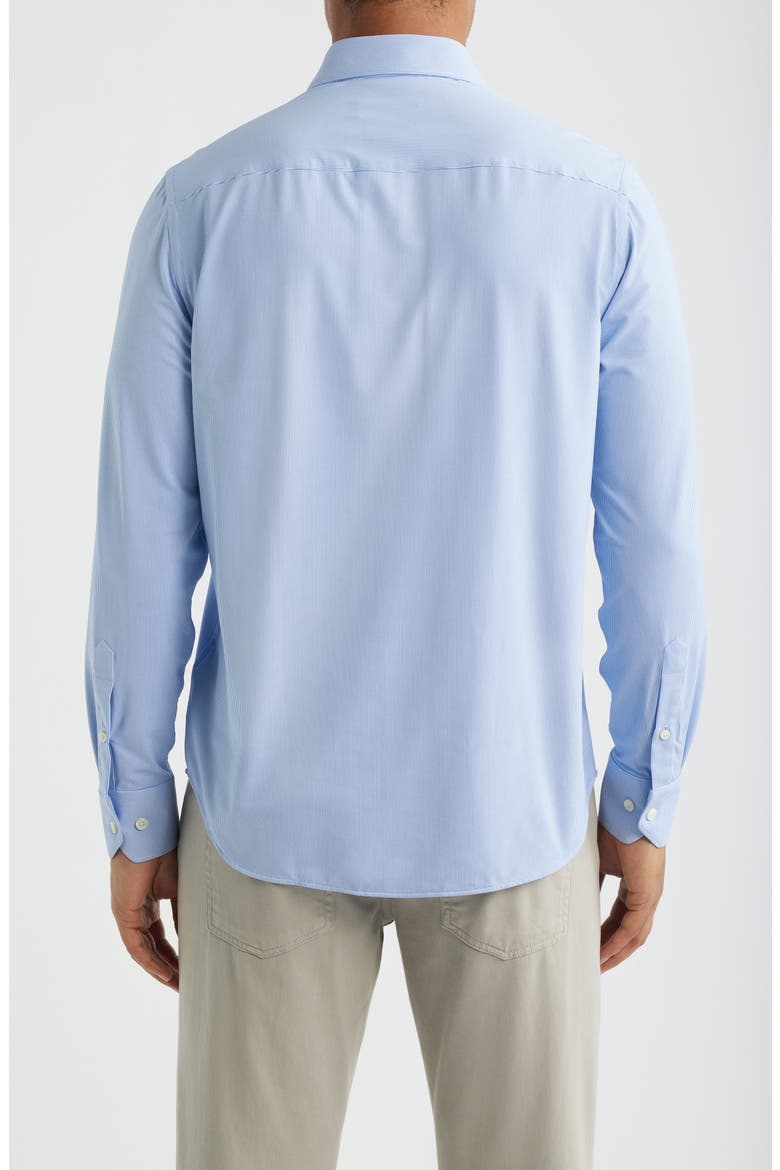 Julian Shaped Fit Stretch Button-Up Shirt, Alternate, color, CLASSIC BLUE