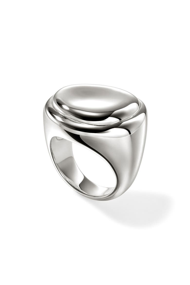 Pebble Ring, Sterling Silver, Main, color, SILVER