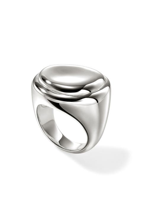 Pebble Ring, Sterling Silver