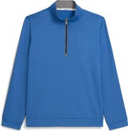 ASHWORTH GOLF French Terry Vintage Patch 1/4 Zip