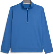 ASHWORTH GOLF French Terry Vintage Patch 1/4 Zip