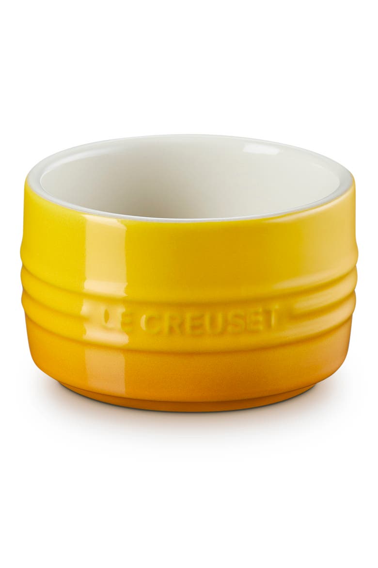 Stoneware Straight Wall Ramekin, Main, color, NECTAR