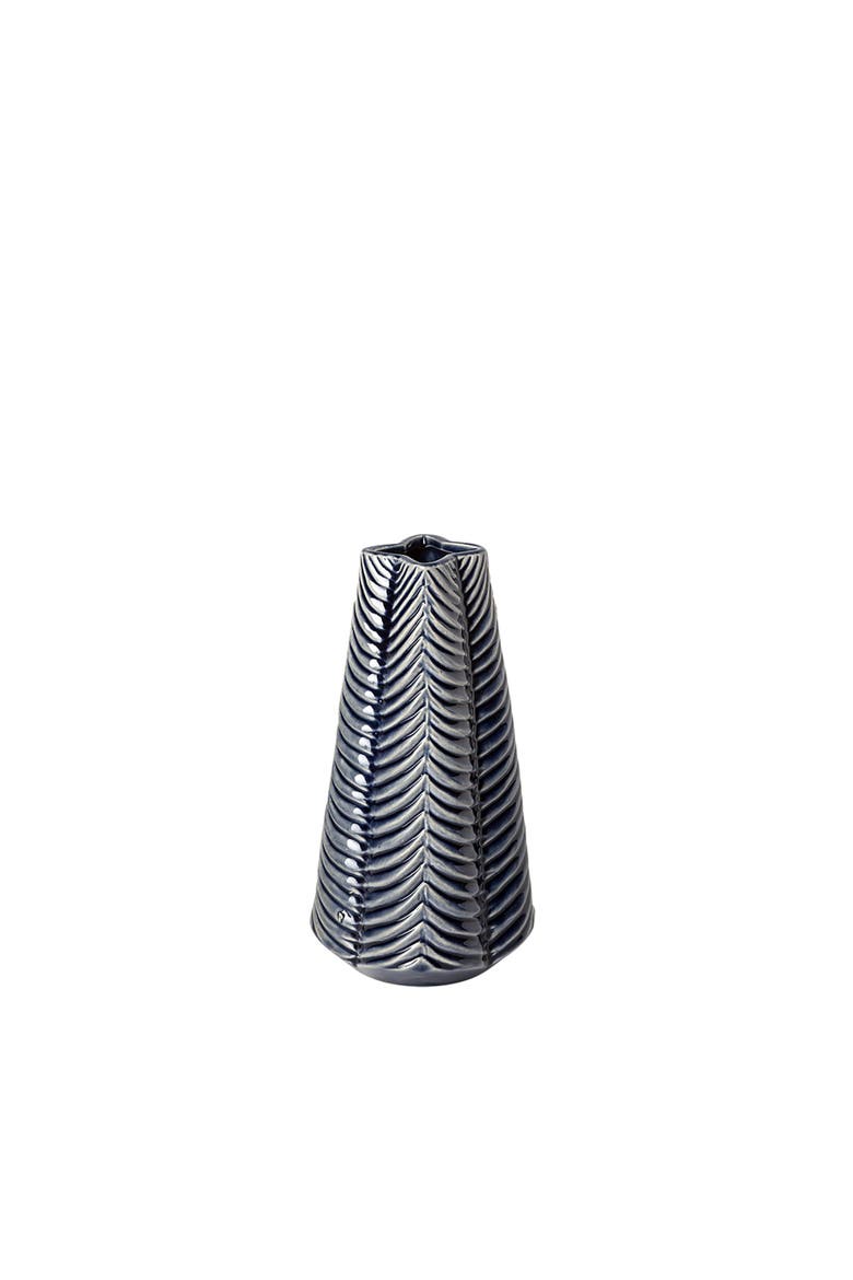 Bashir Gloss Ceramic Vase, Main, color, Blue