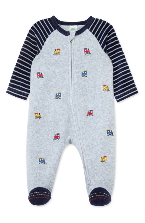 Trains Velour Footie (Baby)