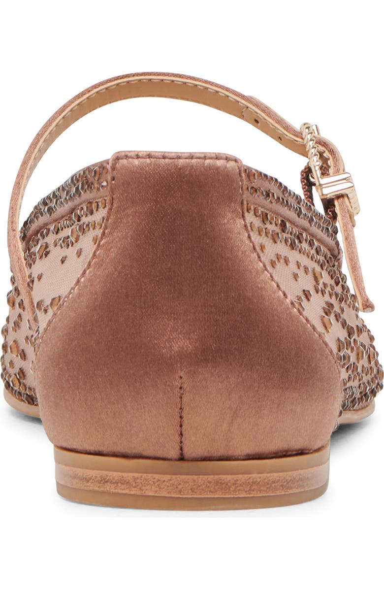Dolce Vita Ansel Crochet Mary Jane Flat, Alternate, color, Mid Brown Mesh