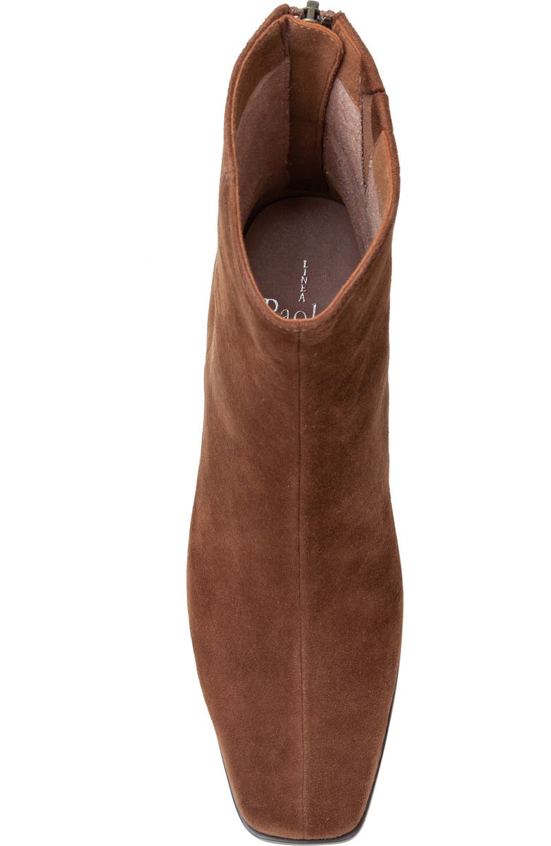 Linea Paolo Sage Square Toe Bootie, Alternate, color, Chocolate Brown