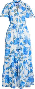 SUGARLIPS Samian Floral Kissa Button Down Dress