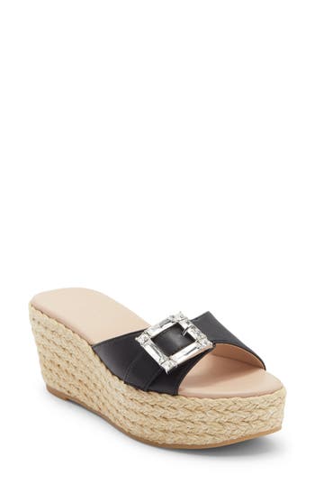 Stuart Weitzman June 75 Wedge Slide Sandal In Multi