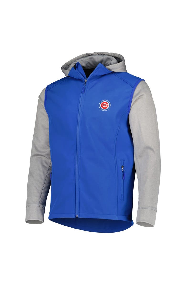 DUNBROOKE Men's Dunbrooke Royal/Heather Gray Chicago Cubs Alpha Full-Zip Jacket, Alternate, color, Royal