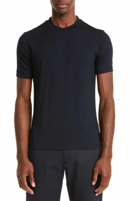 Men's Navy Stretch Viscose T-Shirt