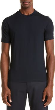 Emporio Armani Men's Navy Stretch Viscose T-Shirt