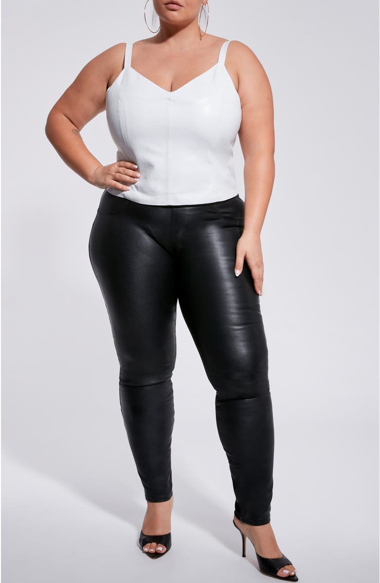 AS by DF Reagan Recycled Leather Tank, Alternate, color, White