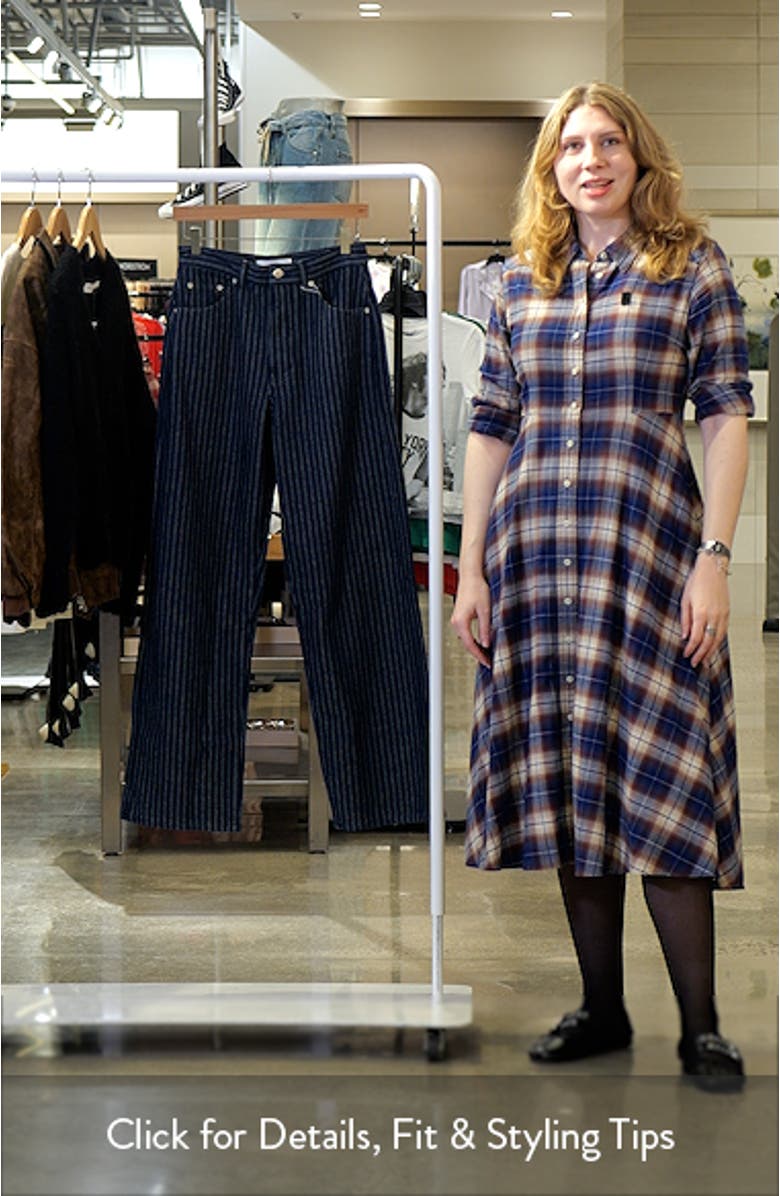 Stripe Mid Rise Column Jeans, sales video thumbnail