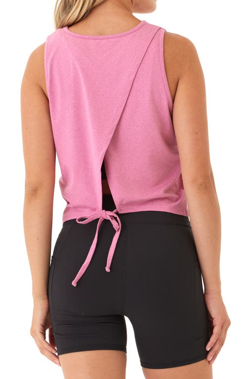 Threads 4 Thought Polly Lux Jersey Tie Back Tank In Pink