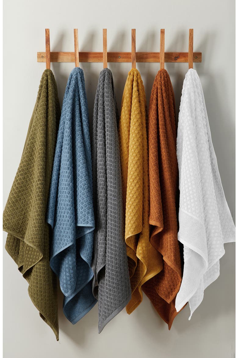 Diamond Waffle Texture 6-Pack Washcloth Set, Alternate, color, OATMEAL