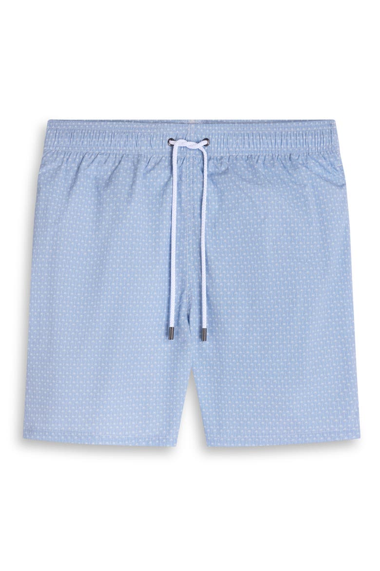 Kai Palm Print Swim Trunks, Alternate, color, VISTA BLUE