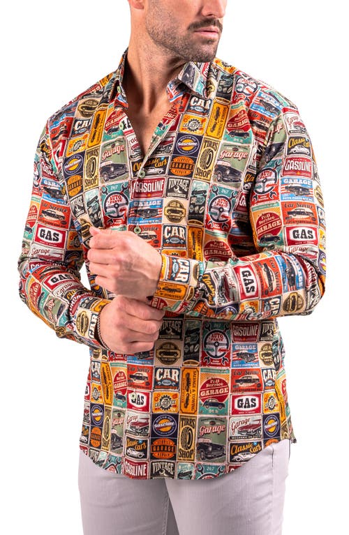 Maceoo Fibonacci Resistance Contemporary Fit Button-up Shirt