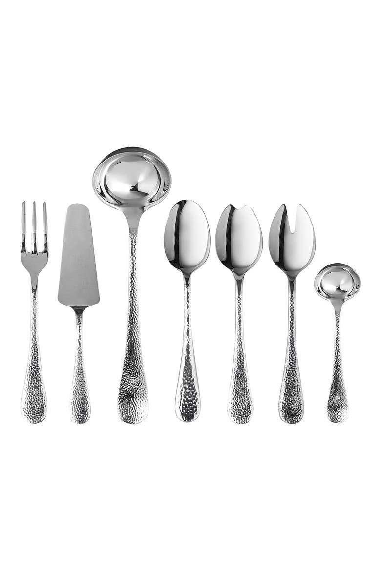 Epoque 7-Piece Serving Set, Main, color, STAINLESS STEEL