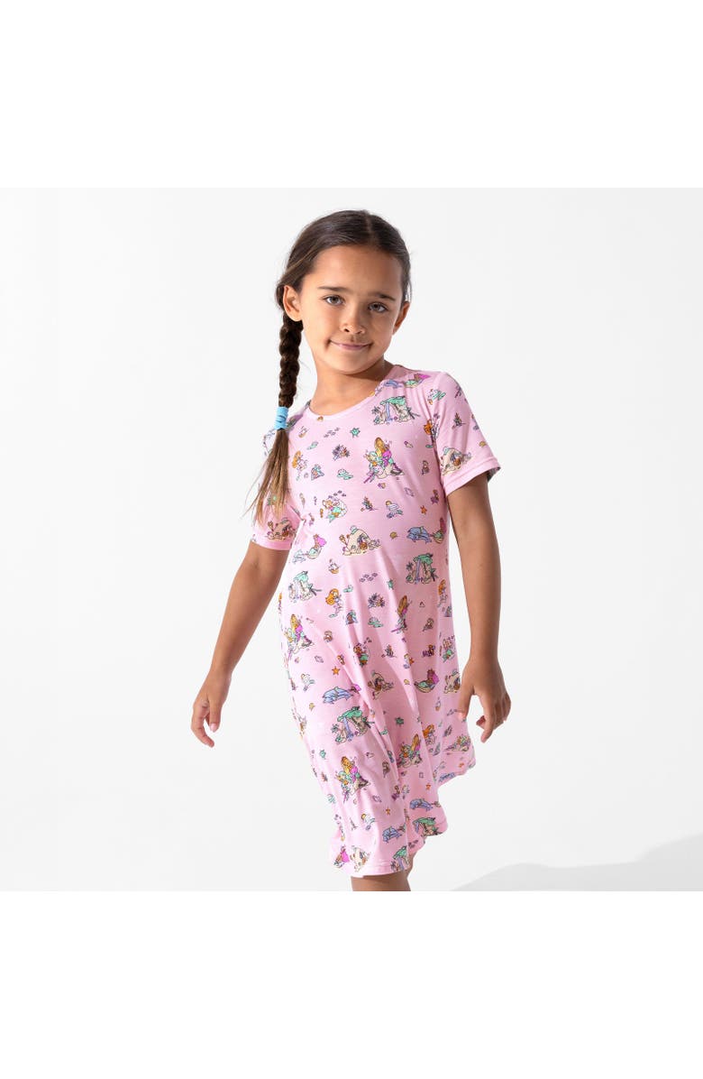 Bellabu Bear Kids' Mermaid Lagoon Short Sleeve Dress, Alternate, color, Mermaid Lagoon