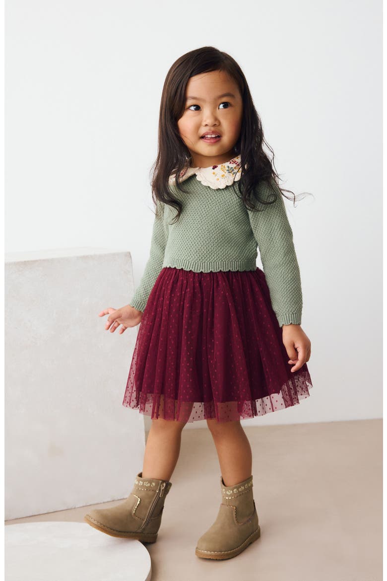 Kids' Stripe Sweater & Tutu Skirt Set, Alternate, color, MULTI