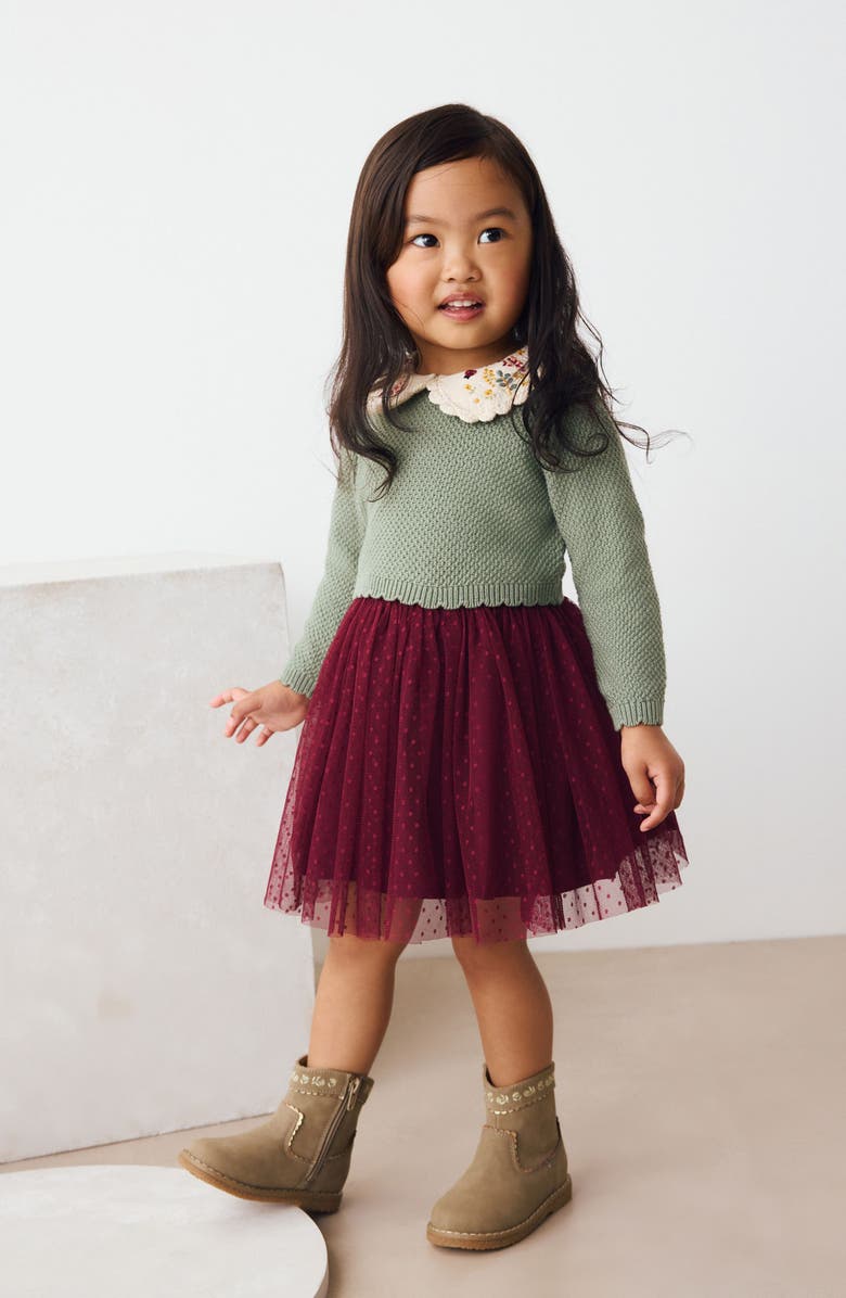 NEXT Kids' Stripe Sweater & Tutu Skirt Set, Alternate, color, Multi