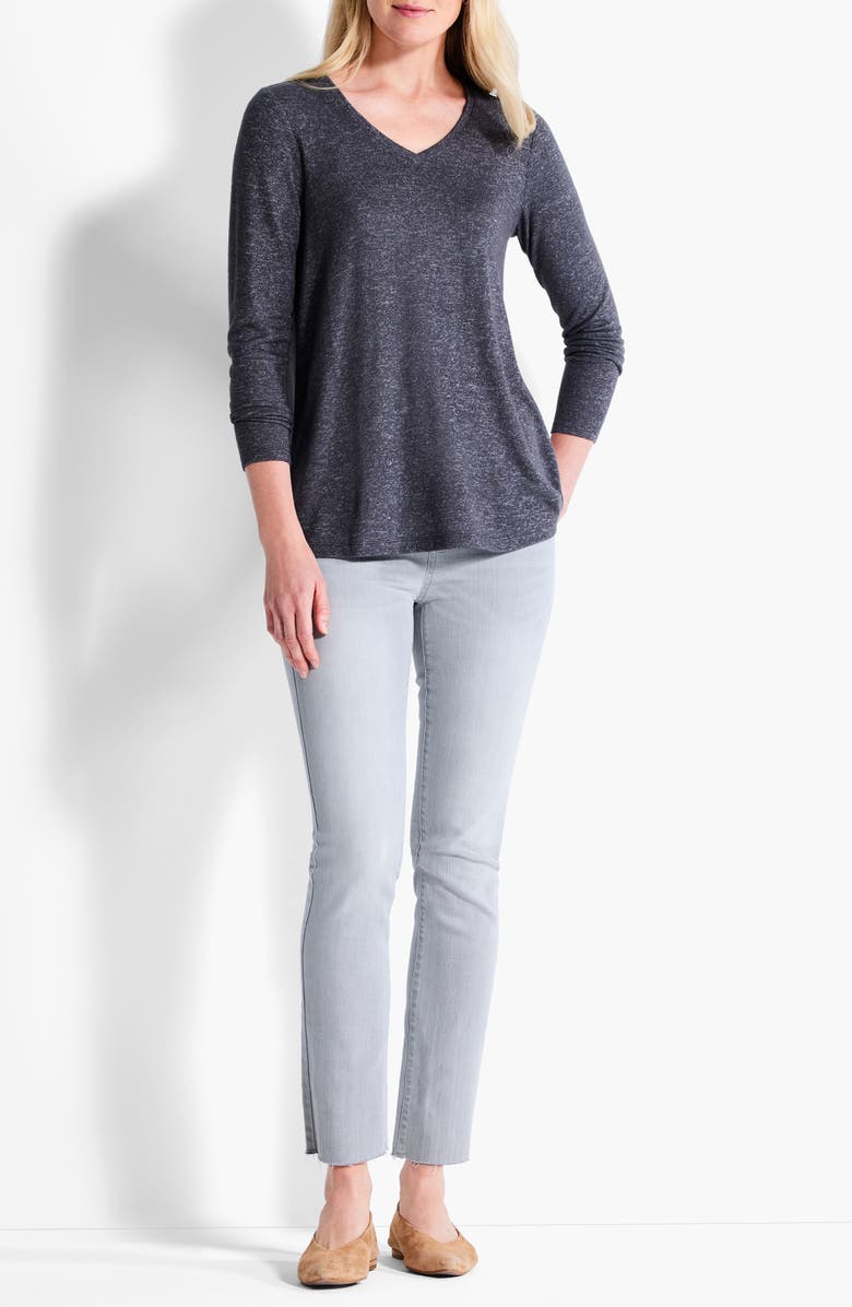 NZT by NIC+ZOE Sweet Dreams Heathered Top, Alternate, color, 
