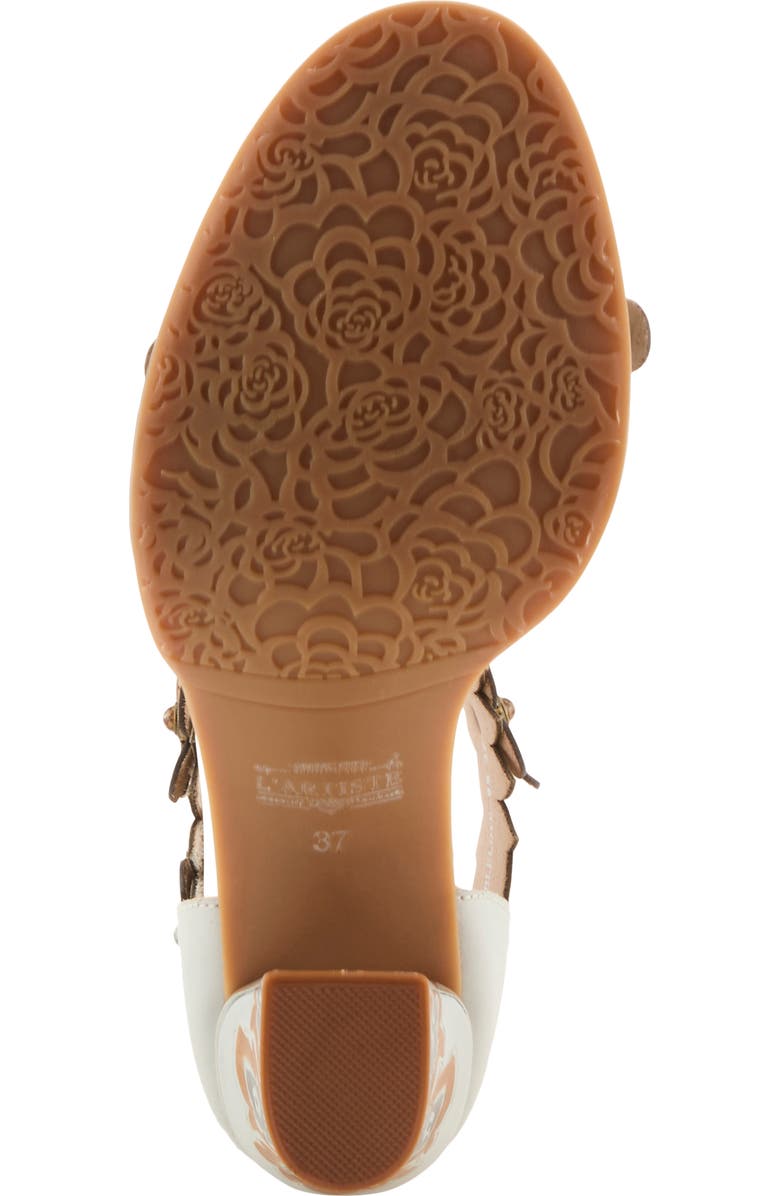 L'Artiste by Spring Step Double Love Ankle Strap Sandal, Alternate, color, White Multi