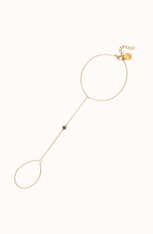 Joiana Jewelry Bezel Hand Chain In Gold