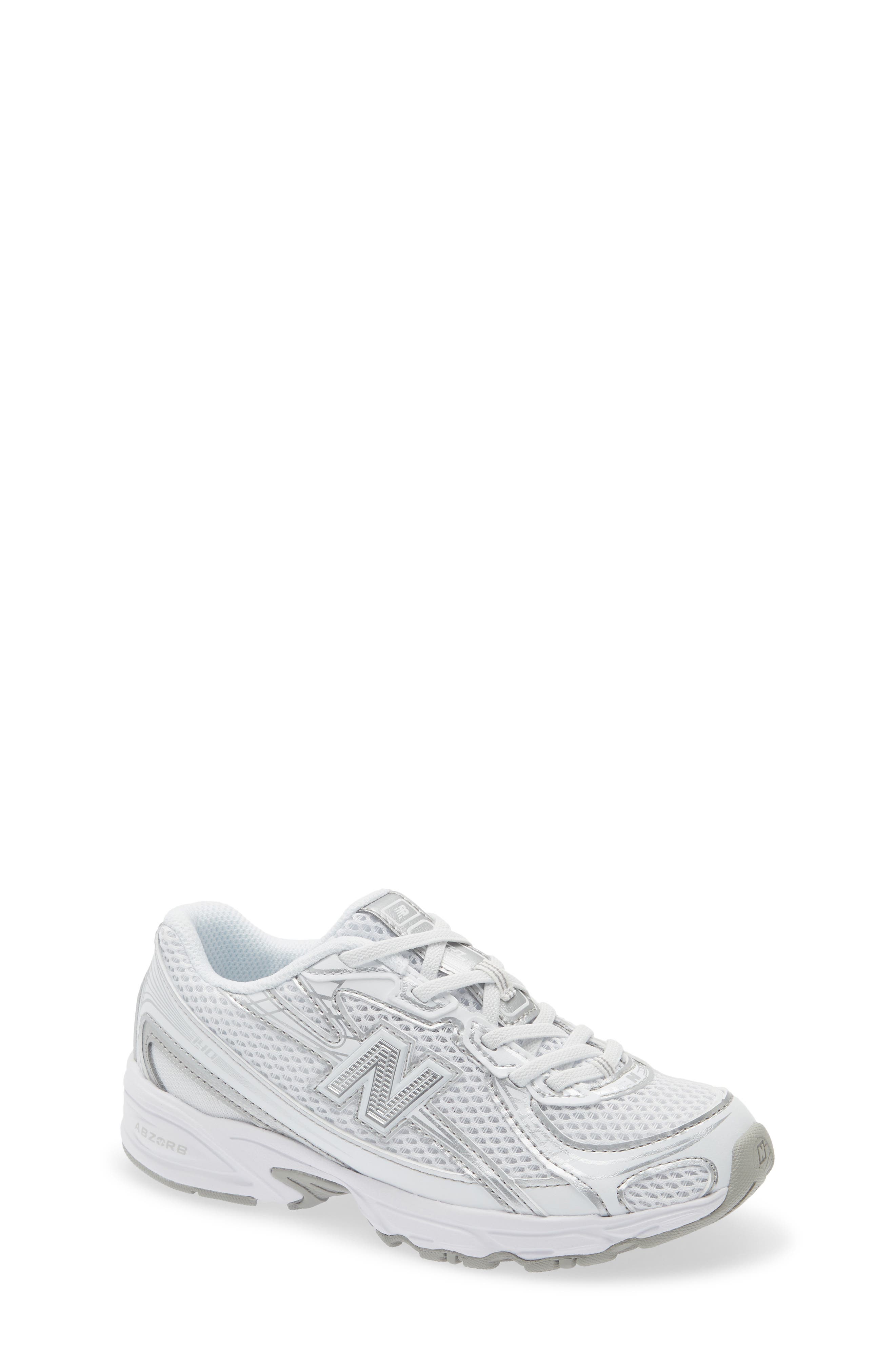  White/ Silver Metallic