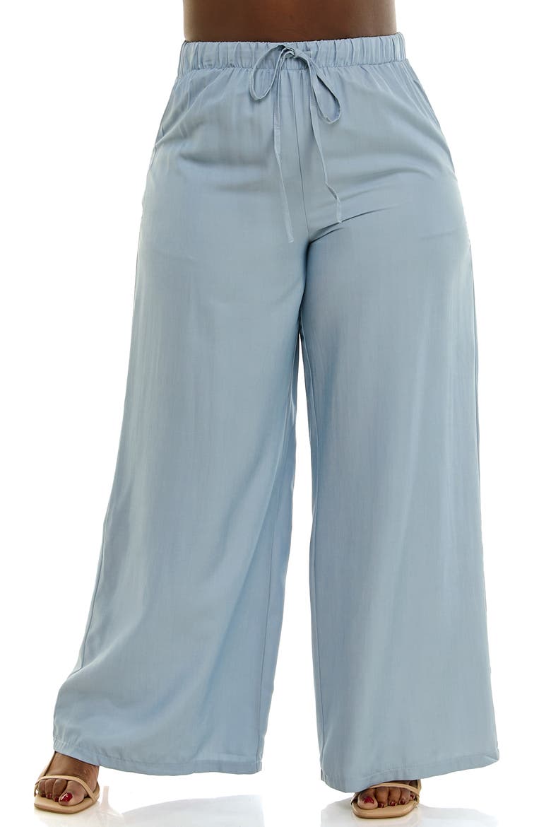 Full Wide Leg Pants, Main, color, LIGHT BLUE