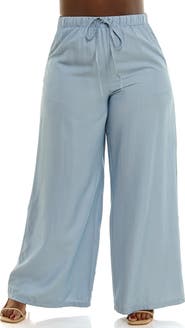 Nina Leonard Full Wide Leg Pants