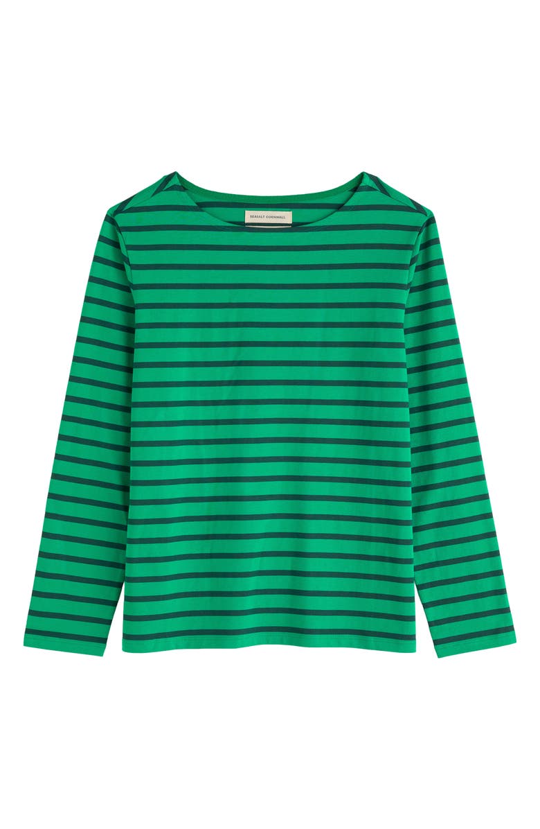 Seasalt Cornwall Sailor Stripe Organic Cotton Top, Alternate, color, Breton Glade
