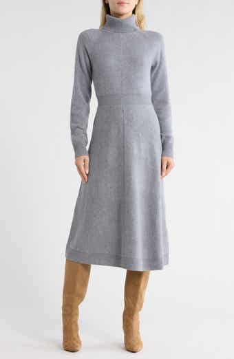 Derek Lam 10 Crosby Bethany Long Sleeve Wool Turtleneck Sweater Dress